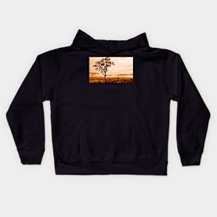 A low mist at Yarra Glen Kids Hoodie